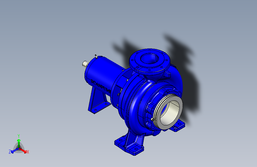 水泵CENTRIFUGAL PUMP SCANPUMP SERIE BA SW_STEP_模型图纸下载 – 懒石网