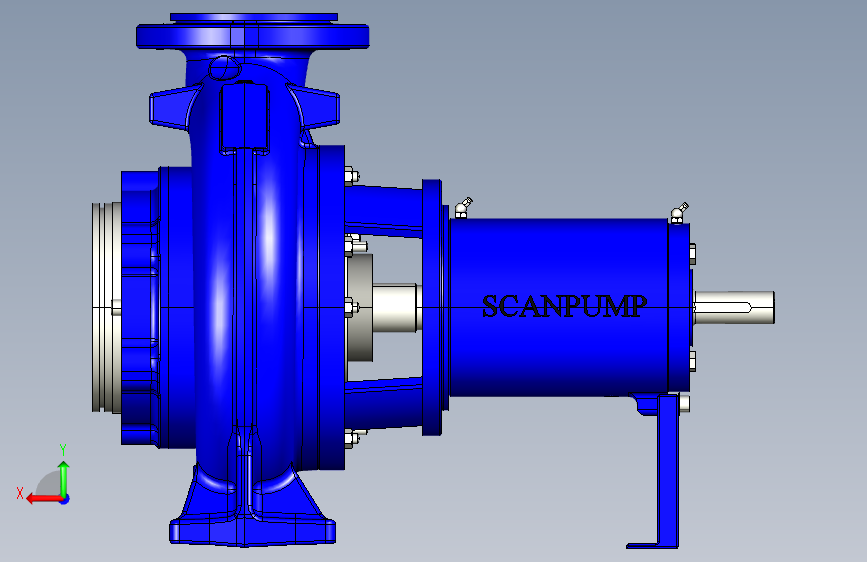 水泵CENTRIFUGAL PUMP SCANPUMP SERIE BA SW_STEP_模型图纸下载 – 懒石网