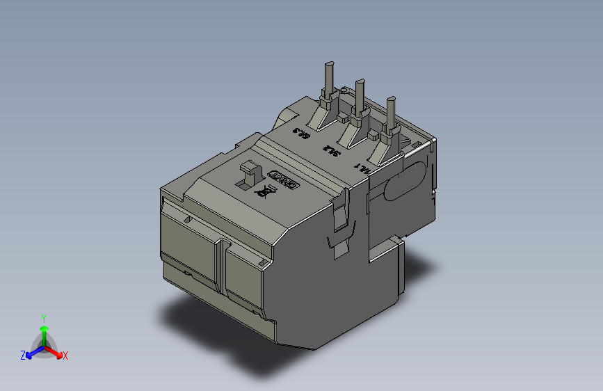 NR5-38热过载继电器三维模型202202