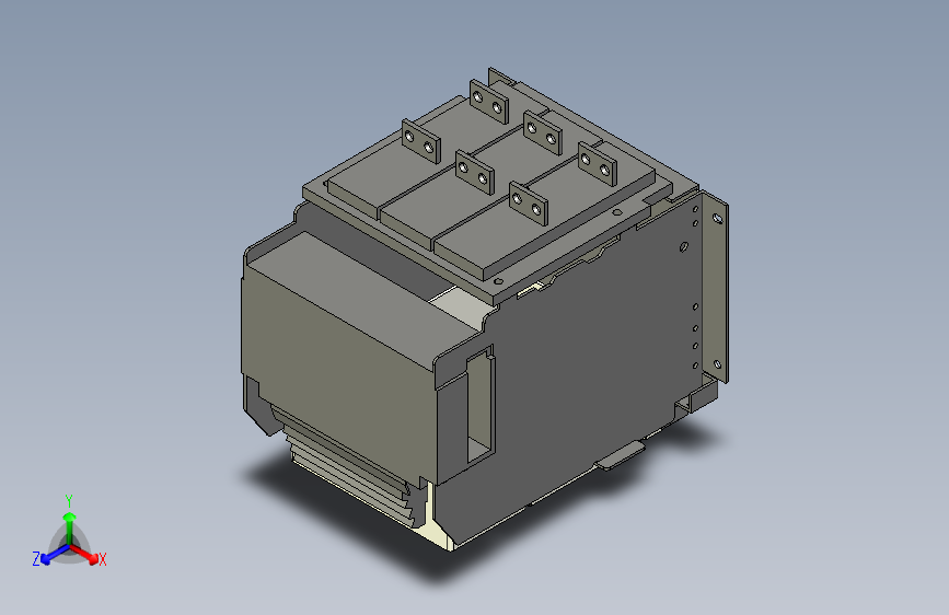 NXA16N_H04-06 3P抽屉式万能式断路器三维模型202212