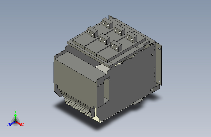 NXA16N_H16 3P抽屉式万能式断路器三维模型202212