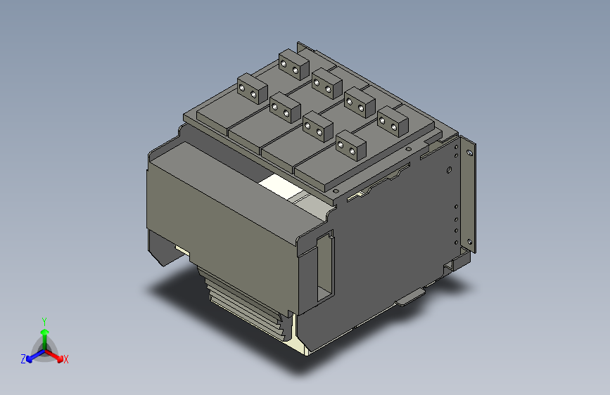 NXA16N_H16 4P抽屉式万能式断路器三维模型202212
