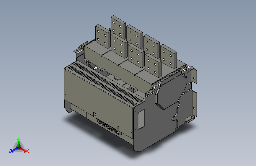 NXA32N_H06-25 4P抽屉万能式断路器三维模型202208
