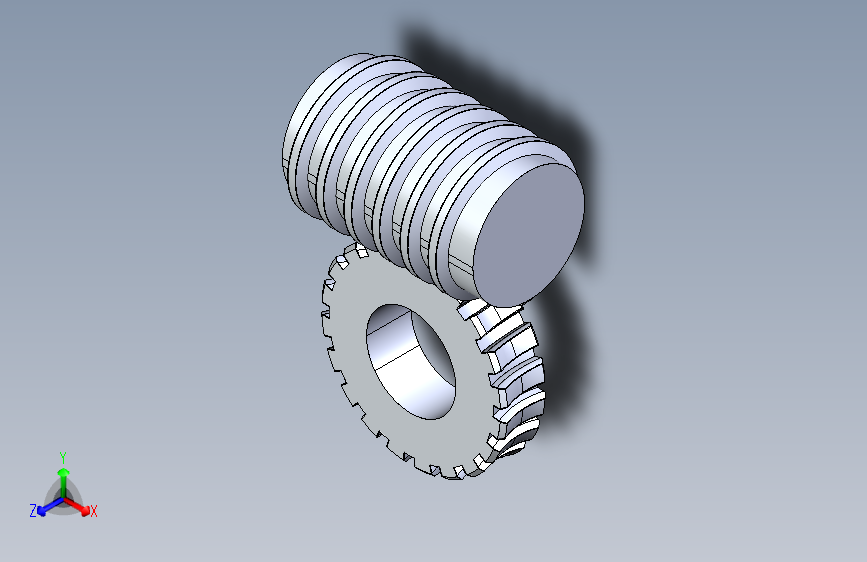 41 蜗杆how-tomeling-involute-worm-wheel-1 4 STP