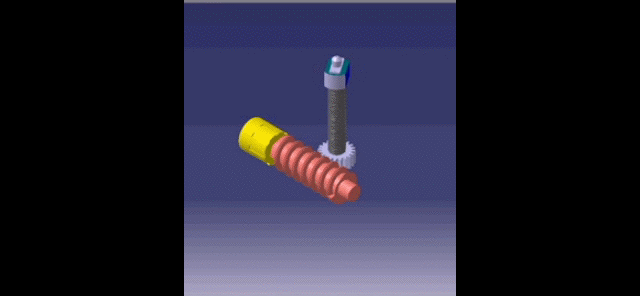 41 蜗杆screw-up-nd-down-motion CATIA STP