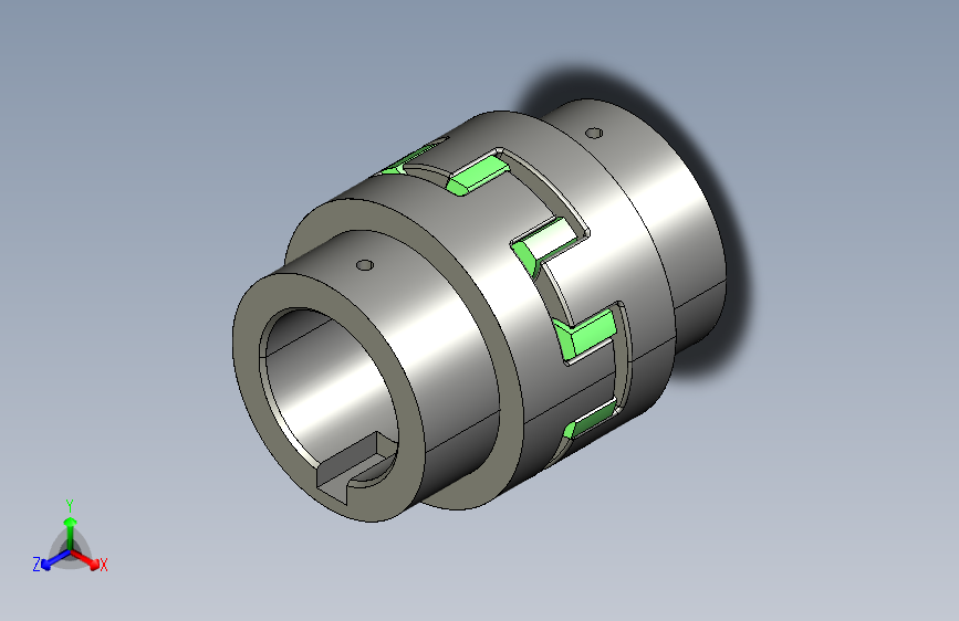44 联轴器torsionally-flexible-jaw-type-coupling-1 5 STP IGS SW INV