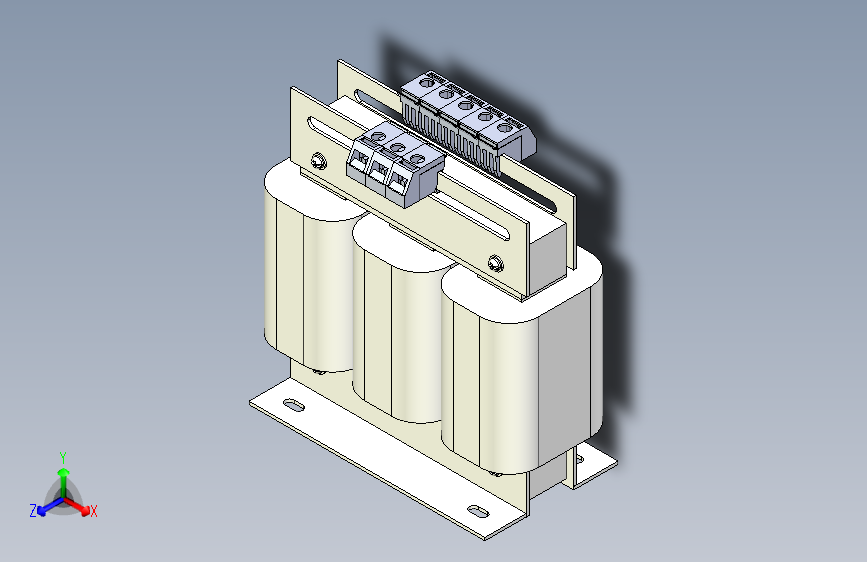 SG-0.15～0.3三相干式变压器三维模型202010