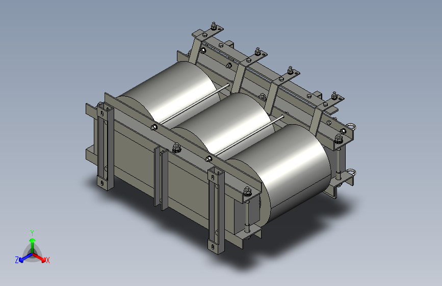 SG-200三相干式变压器三维模型202308
