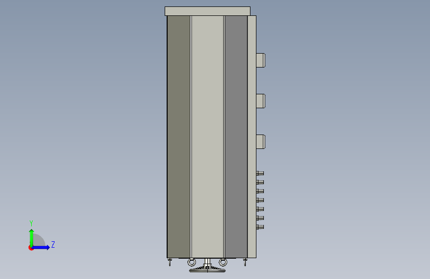 TSGC2J-60接触调压器三维模型202011 左侧视图