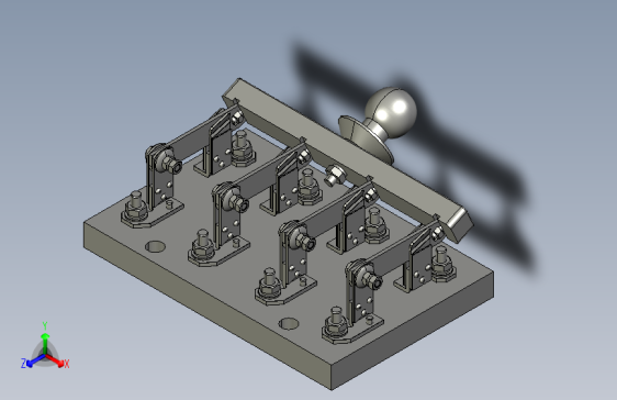 HD11-100、200_48 4P开启式刀开关三维模型202008
