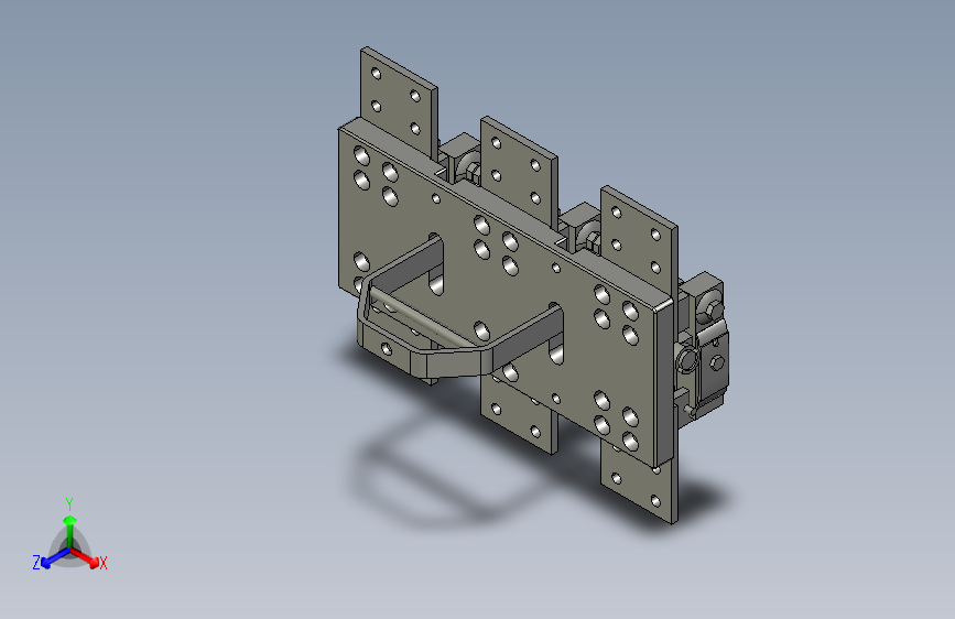 HD13-2000_30 3P开启式刀开关三维模型202012