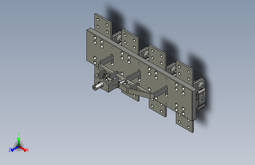 HD13-2500～3000_40BX 4P旋转开启式刀开关三维模型202201