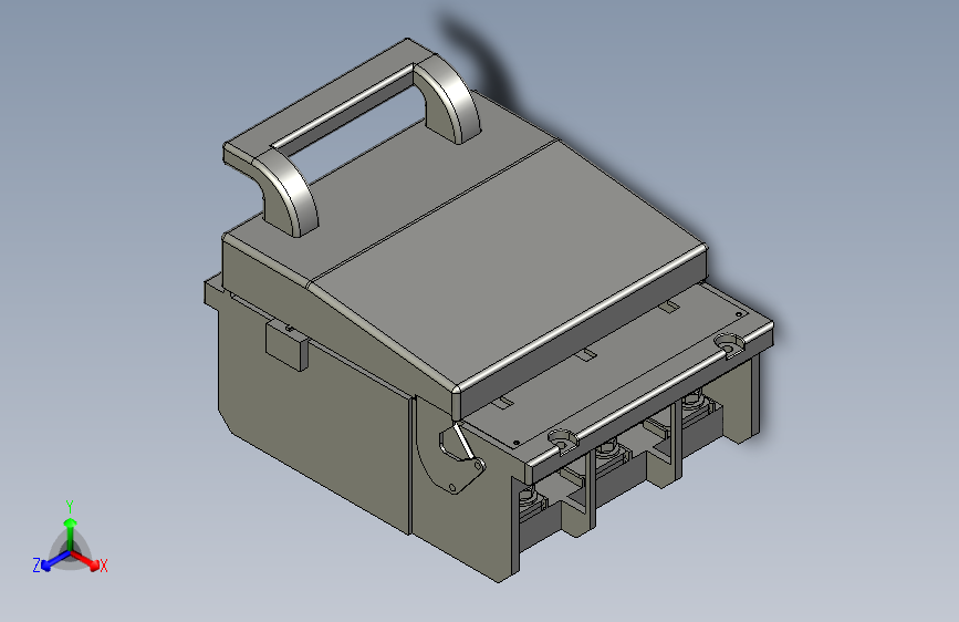 HR6-1000_31Ⅱ 3P熔断器式隔离开关三维模型202011