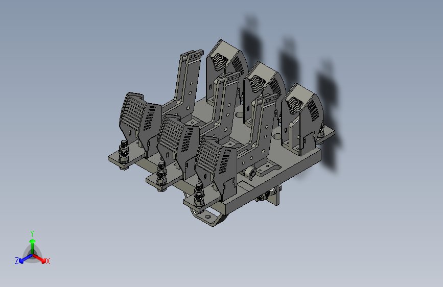 HS13-1000_31 3P双投开启式刀开关三维模型202108