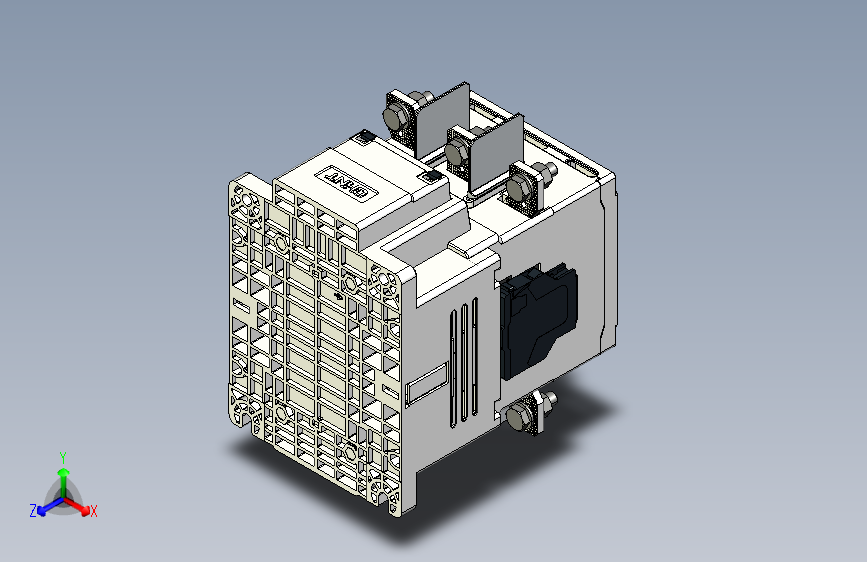 NC5NE-760S 3P交流接触器三维模型202408