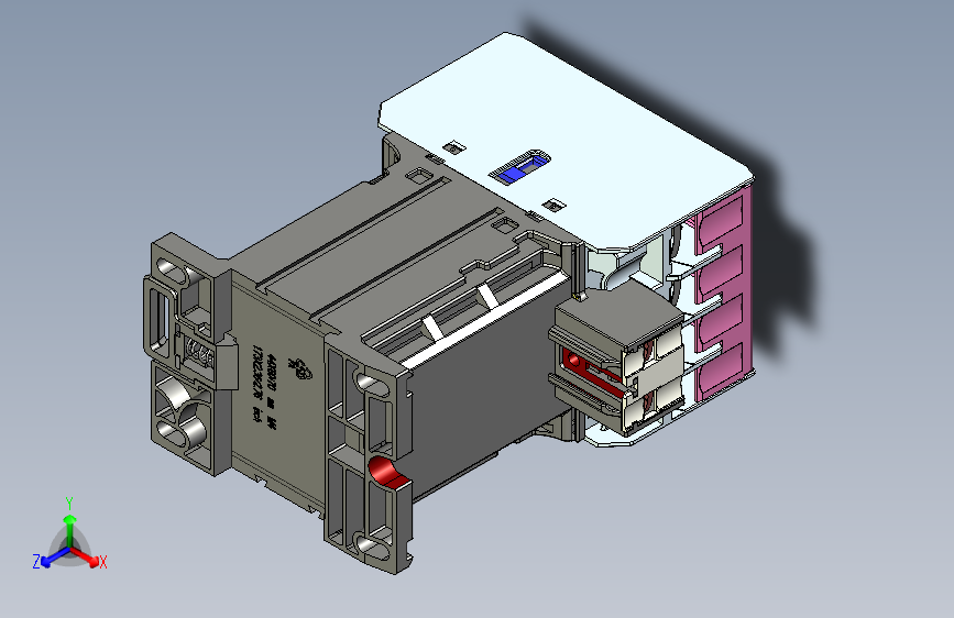 NC8-25_4_Z 4P交流接触器三维模型202204