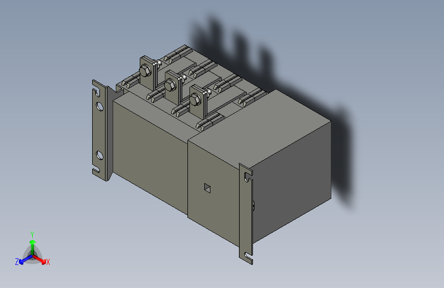 NH40-315、400_3SZL 3P自动转换开关三维模型202103