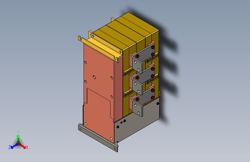 NH40-800、1000_3SZL 3P自动转换开关三维模型202011