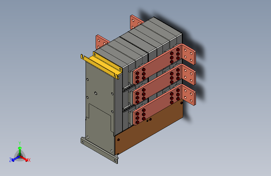 NH40-2000_3SZL 3P自动转换开关三维模型202011