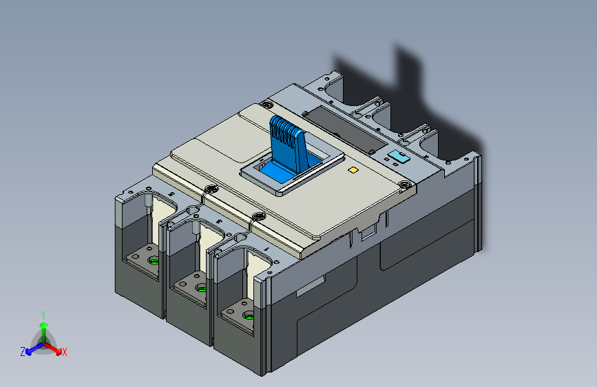 NM5S-800 3P高级型塑料外壳式断路器三维模型202404