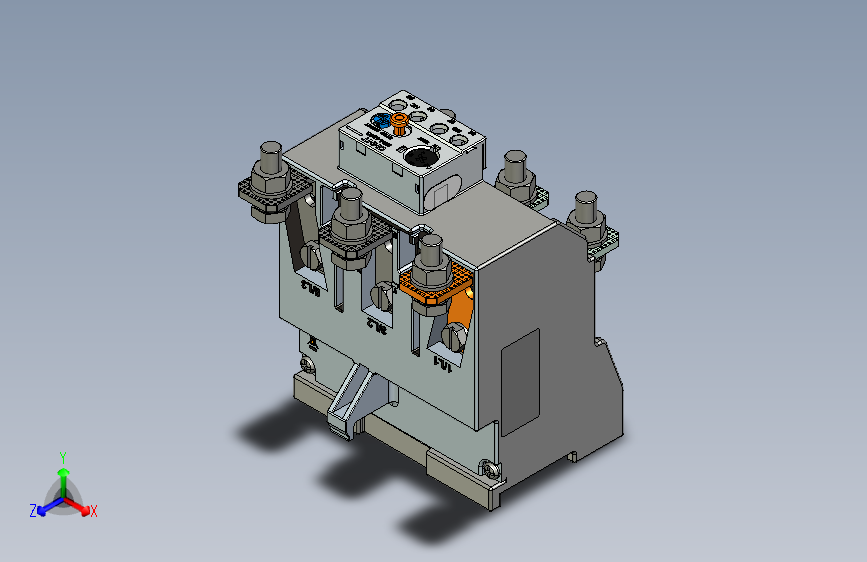 NR4-180G热过载继电器三维模型202402