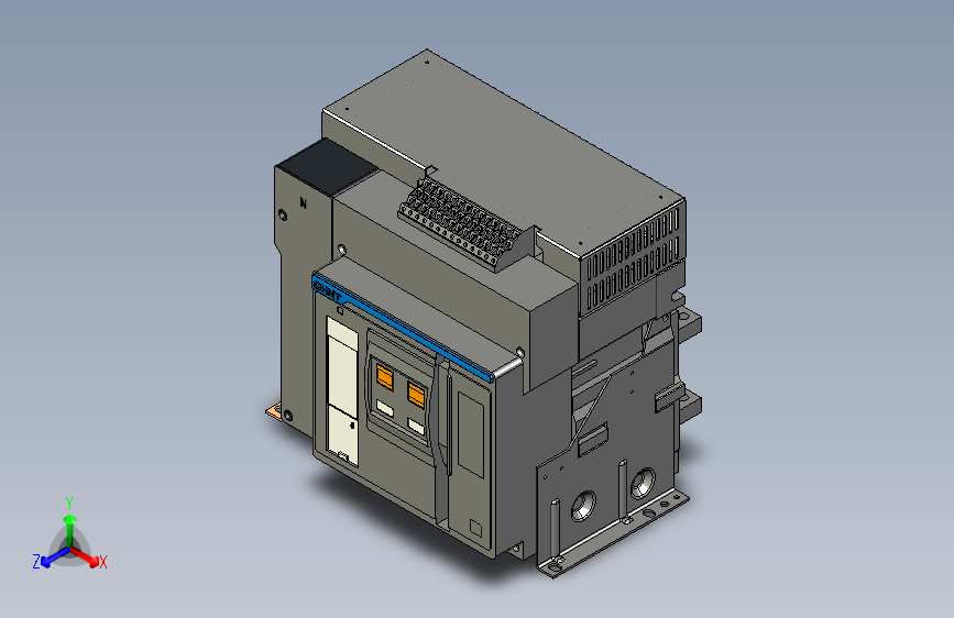 NXA25N_H20-25-4P固定万能式断路器三维模型202208