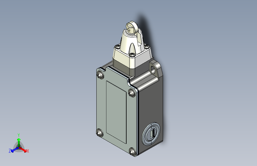 YBLX-P1_303_1D行程开关三维模型202107