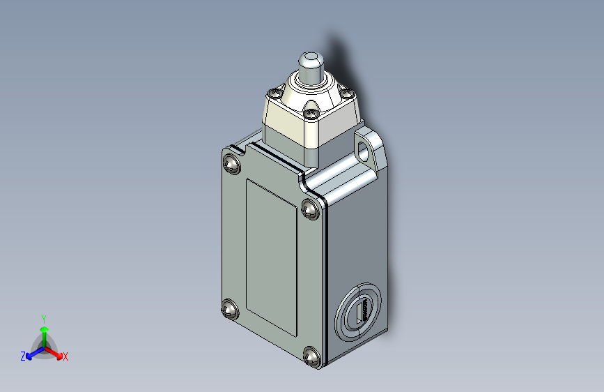 YBLX-P1_303_1C行程开关三维模型202107