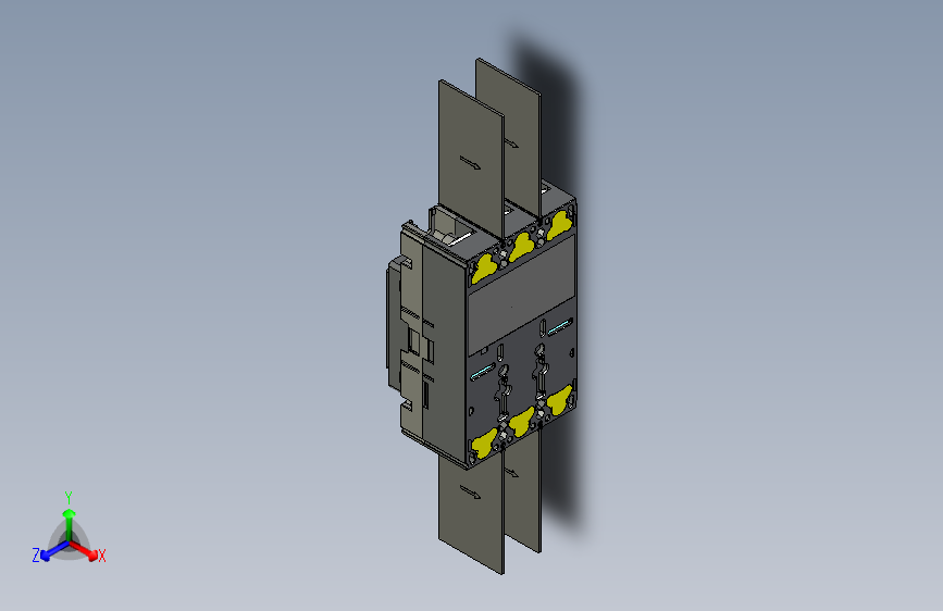 NXMLE-250S 3P剩余电流动作断路器三维模型202209
