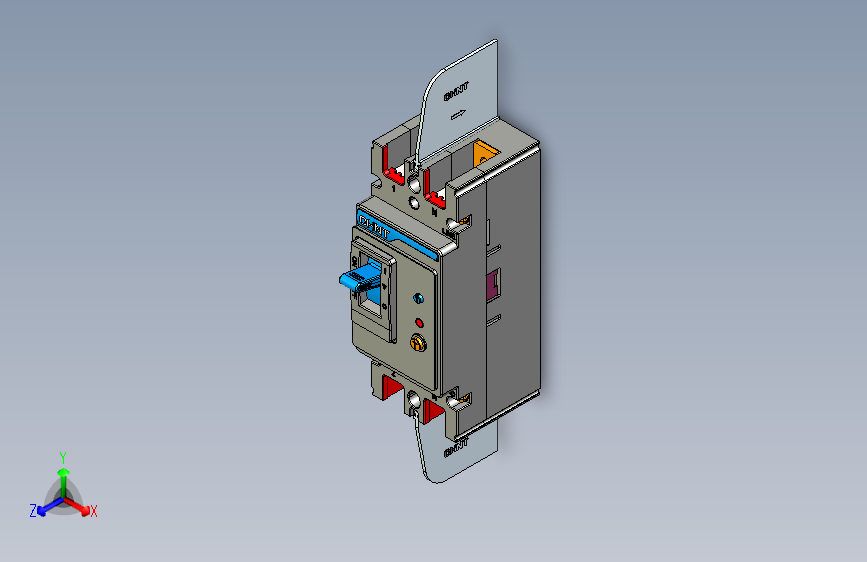 NXMLE-160S 2P剩余电流动作断路器三维模型202209