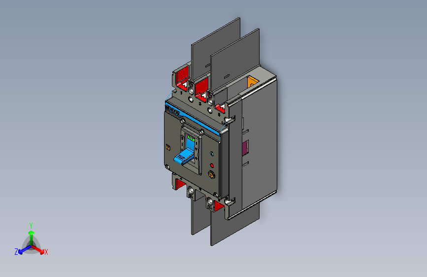 NXMLE-160H 3P剩余电流动作断路器三维模型202209