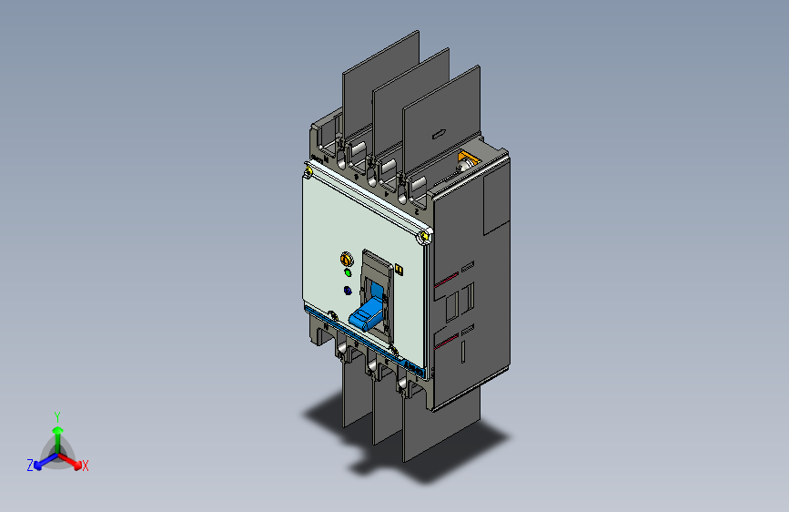 NXMLE-125S 4P剩余电流动作断路器三维模型202209