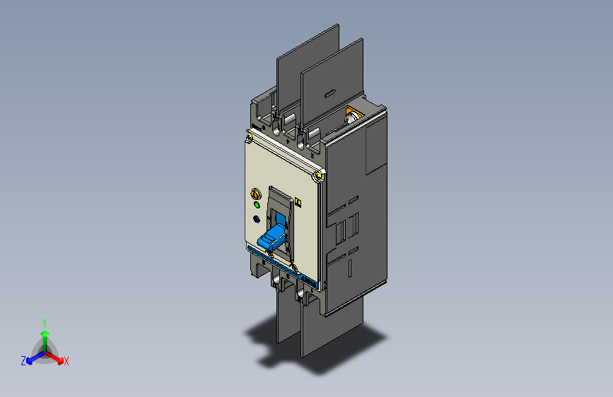 NXMLE-125S 3P剩余电流动作断路器三维模型202209