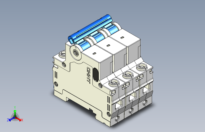NXB-63 3P小型断路器三维模型202307