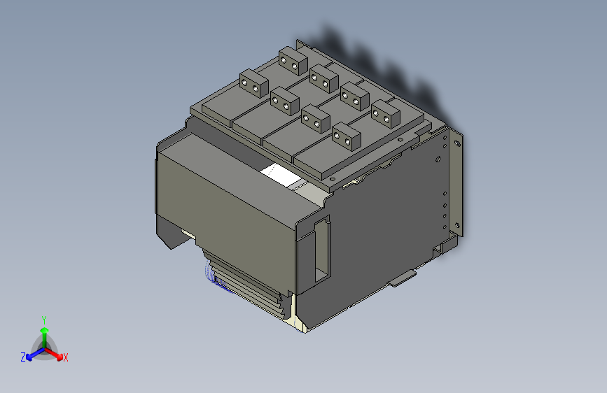 NXAF16N_H16 4P抽屉万能式断路器三维模型202202