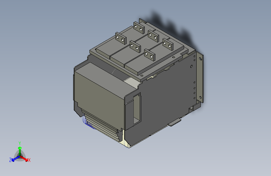 NXAF16N_H08-12 3P抽屉万能式断路器三维模型202202