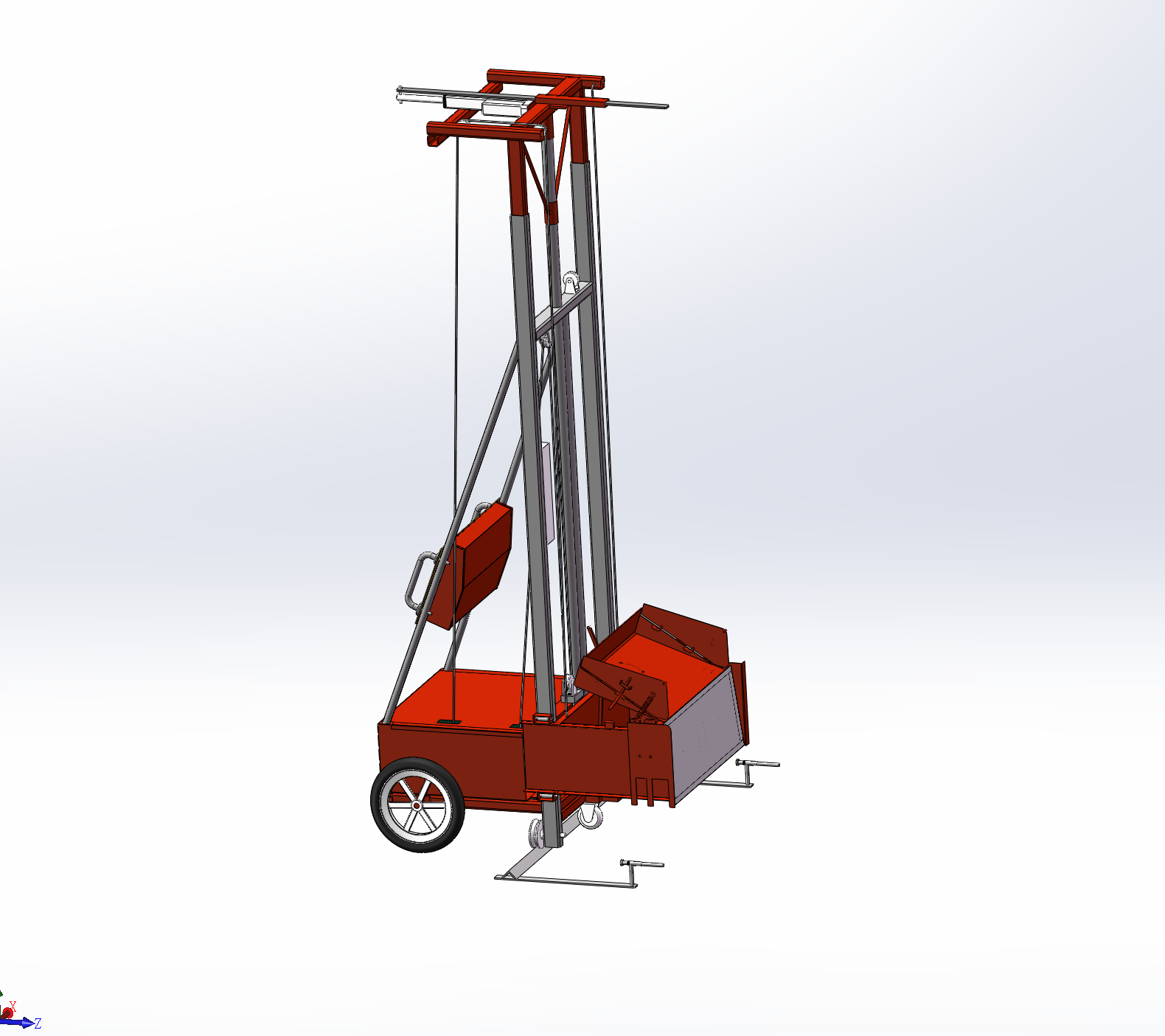 墙体抹灰机三维设计三维模型SolidWorks设计3D工程图素材图纸