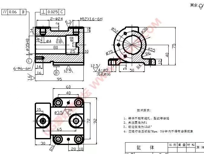 缸体铣底面夹具--1644512-25
