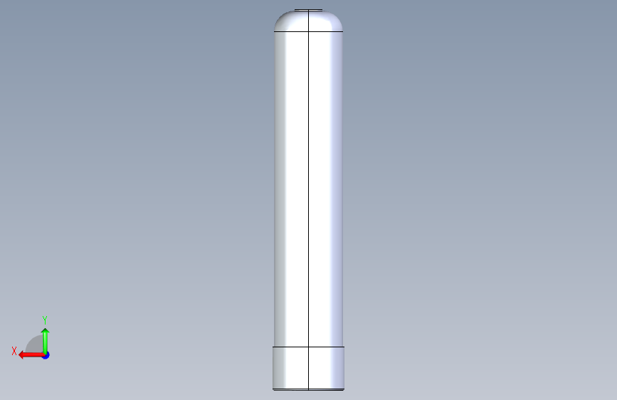 玻璃钢储罐10x54英寸 背面视图