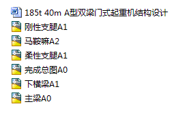185t 40m A型双梁门式起重机结构设计