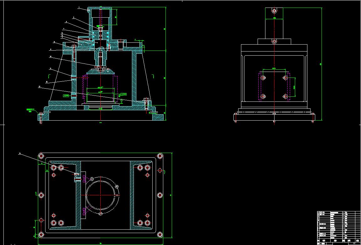电机机座钻孔组合机床多轴箱设计