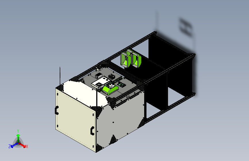 打印机模型rat-rig-v-core-3-1-enclosed-idex-beta-0-5-with-rat-rig-toolhead-and-stand-1 2 STP