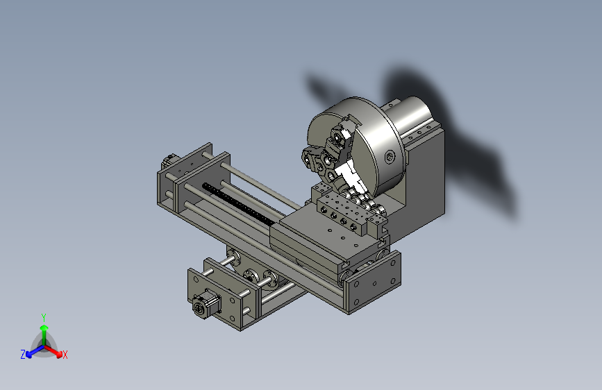 机床desktop-cnc-lathe-machine SW STP