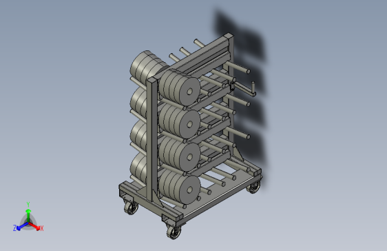 43 推车bobbin-trolley-1 2 STP SW