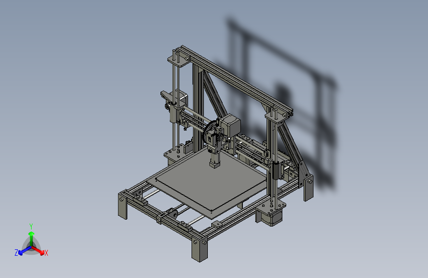 打印机模型mendelm-3d-printer SW STP