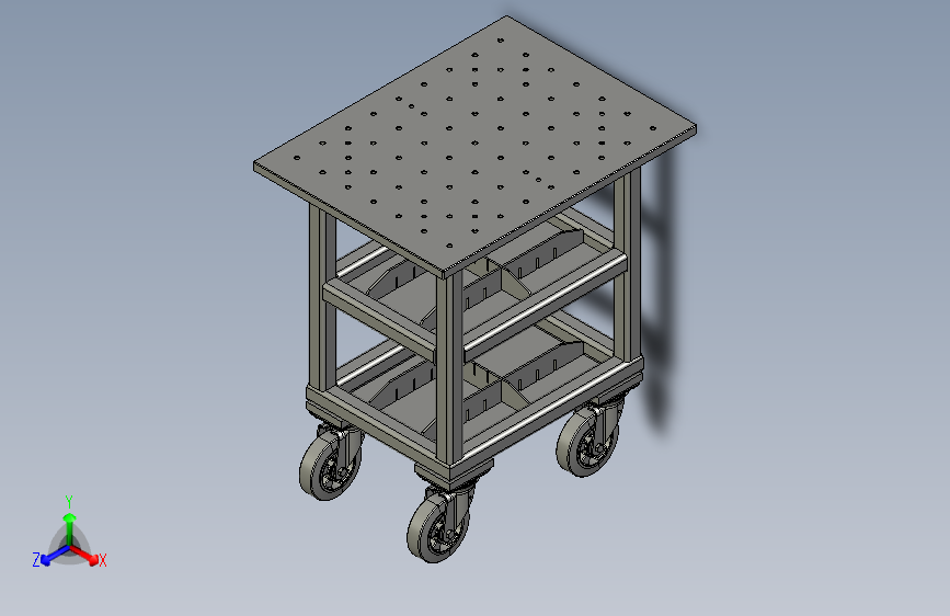 43 推车assembly-trolley-2 1 STP SW