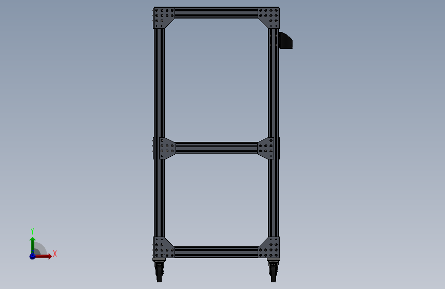 43 推车8020-equipment-cabinet-1 5 SW 正面视图