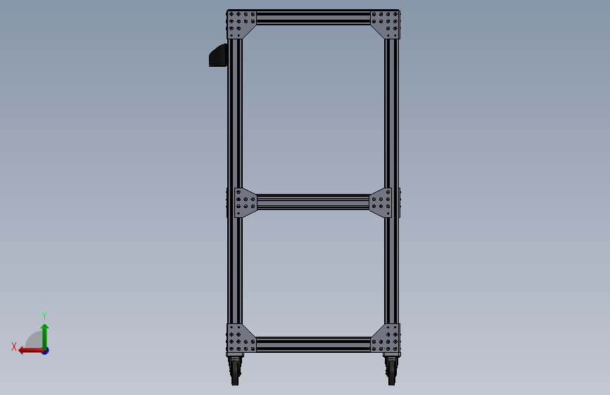 43 推车8020-equipment-cabinet-1 5 SW 背面视图