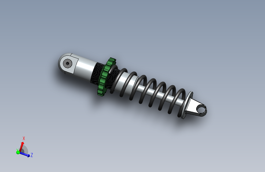 shocker-design阻尼减震器模型3D图纸 Solidworks设计