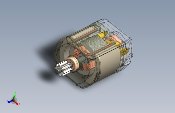DC Motor小直流电动机模型3D图纸 Solidworks设计